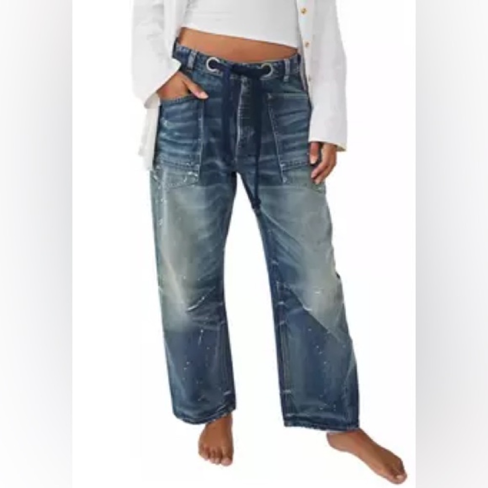 Free People We the Free Moxie Jeans NWT in Timeless Blue size 27